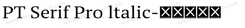PT Serif Pro ltalic字体转换